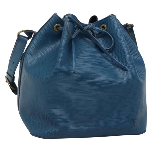 LOUIS VUITTON Epi Petit Noe Shoulder Bag Blue LV Auth - Picture 1 of 16